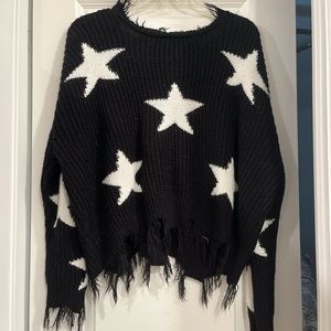 Black and White Star Sweater